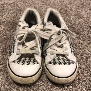 DC Shoes Black and White Herringbone Size 9